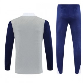 Tottenham Hotspur Sudadera De Entrenamiento 2025-26 Cuarto-Cremallera Gris
